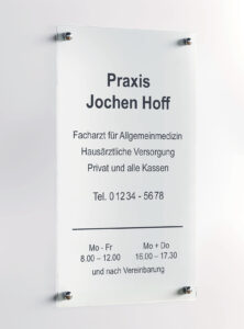 Praxisschild